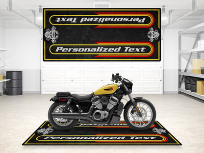 Motorcycle Mat For Cruiser Motorcycle "The Night King" - MM7301 - Howling Moto
