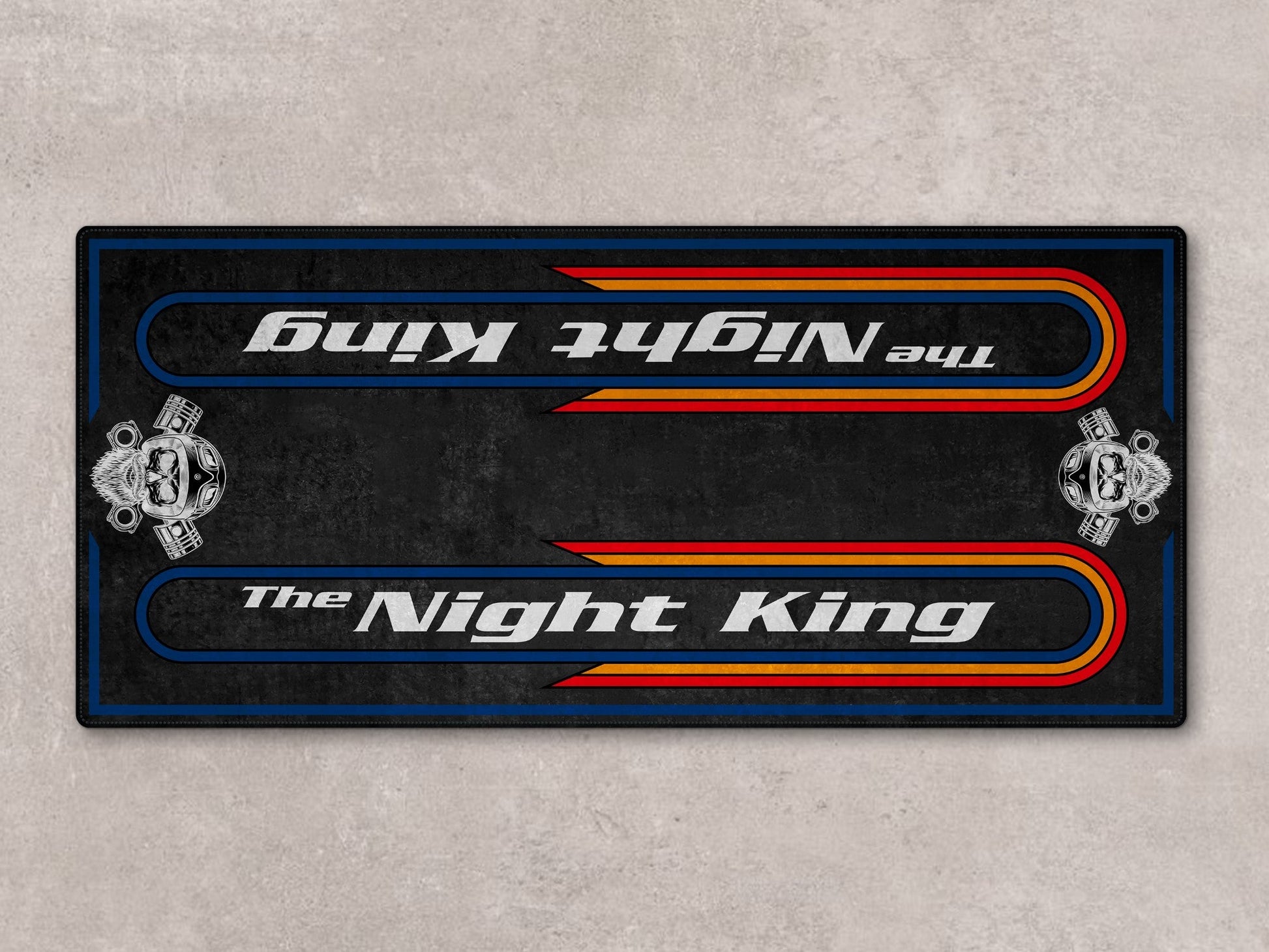 Motorcycle Mat For Cruiser Motorcycle "The Night King" - MM7301 - Howling Moto