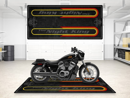 Motorcycle Mat For Cruiser Motorcycle "The Night King" - MM7301 - Howling Moto