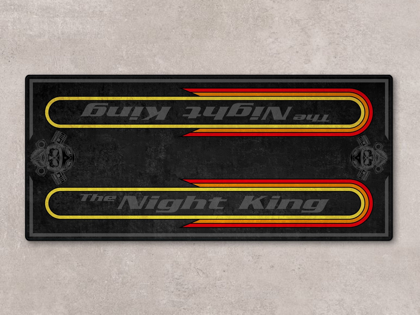 Motorcycle Mat For Cruiser Motorcycle "The Night King" - MM7301 - Howling Moto