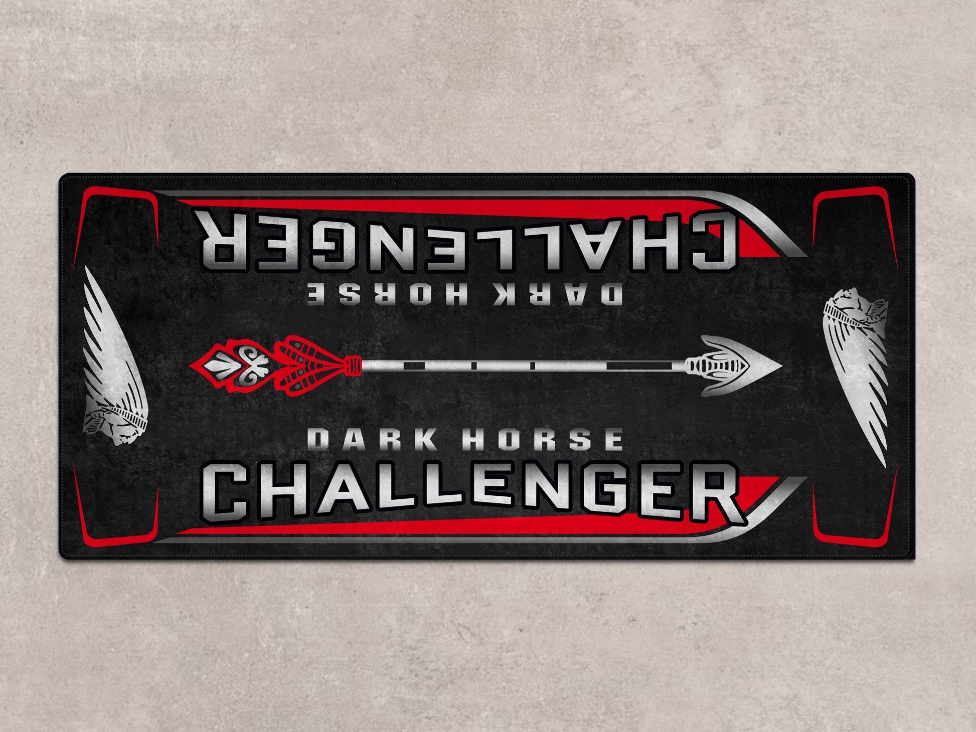 Designed Pit Mat for Indian Challenger Dark Horse Motorcycle - MM7332 - Howling Moto