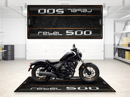 Designed Pit Mat for Honda Rebel 500 Motorcycle - MM7439 - Howling Moto