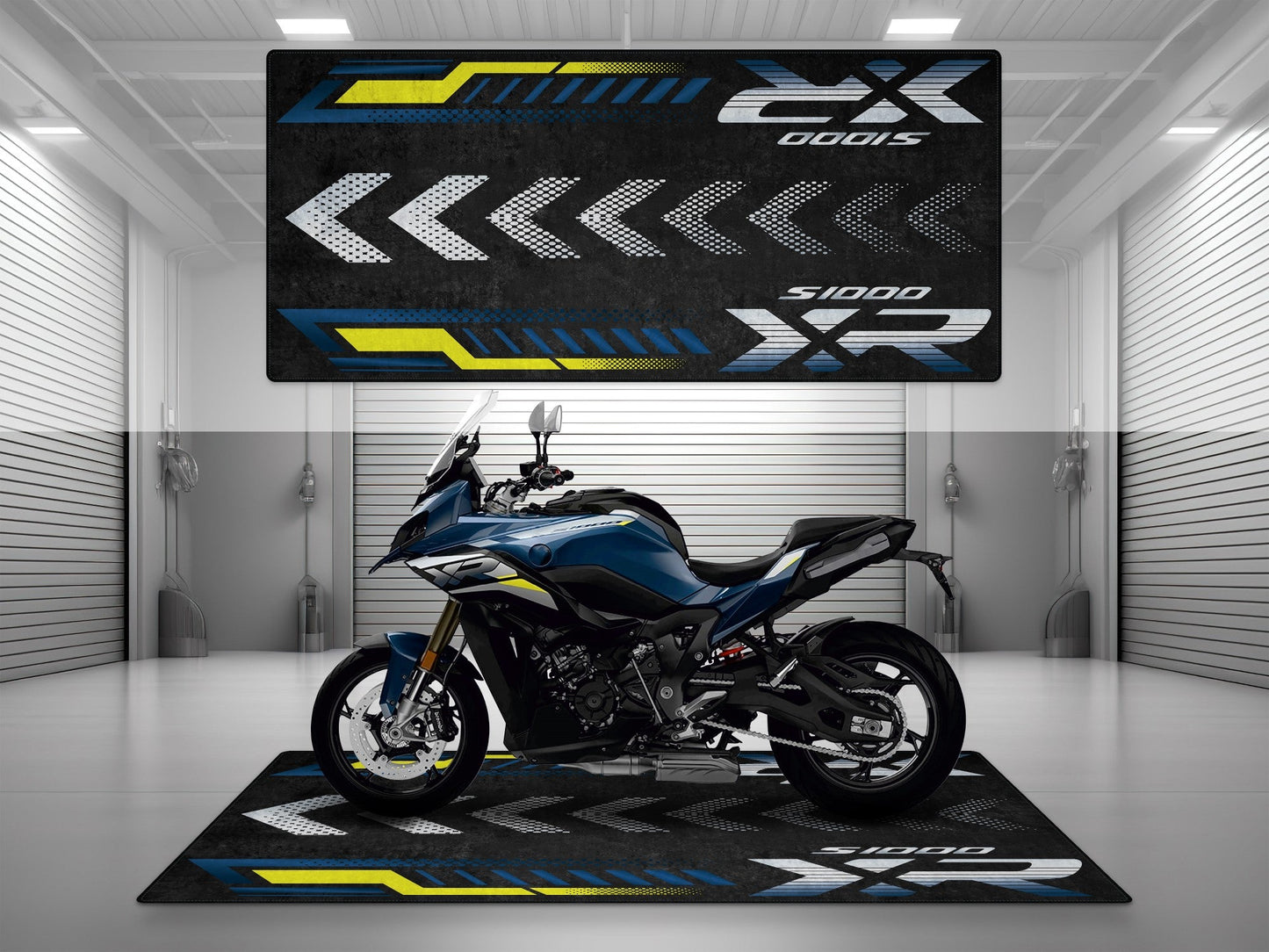 Designed Pit Mat for BMW S1000 XR Motorcycle - MM7279 - Howling Moto