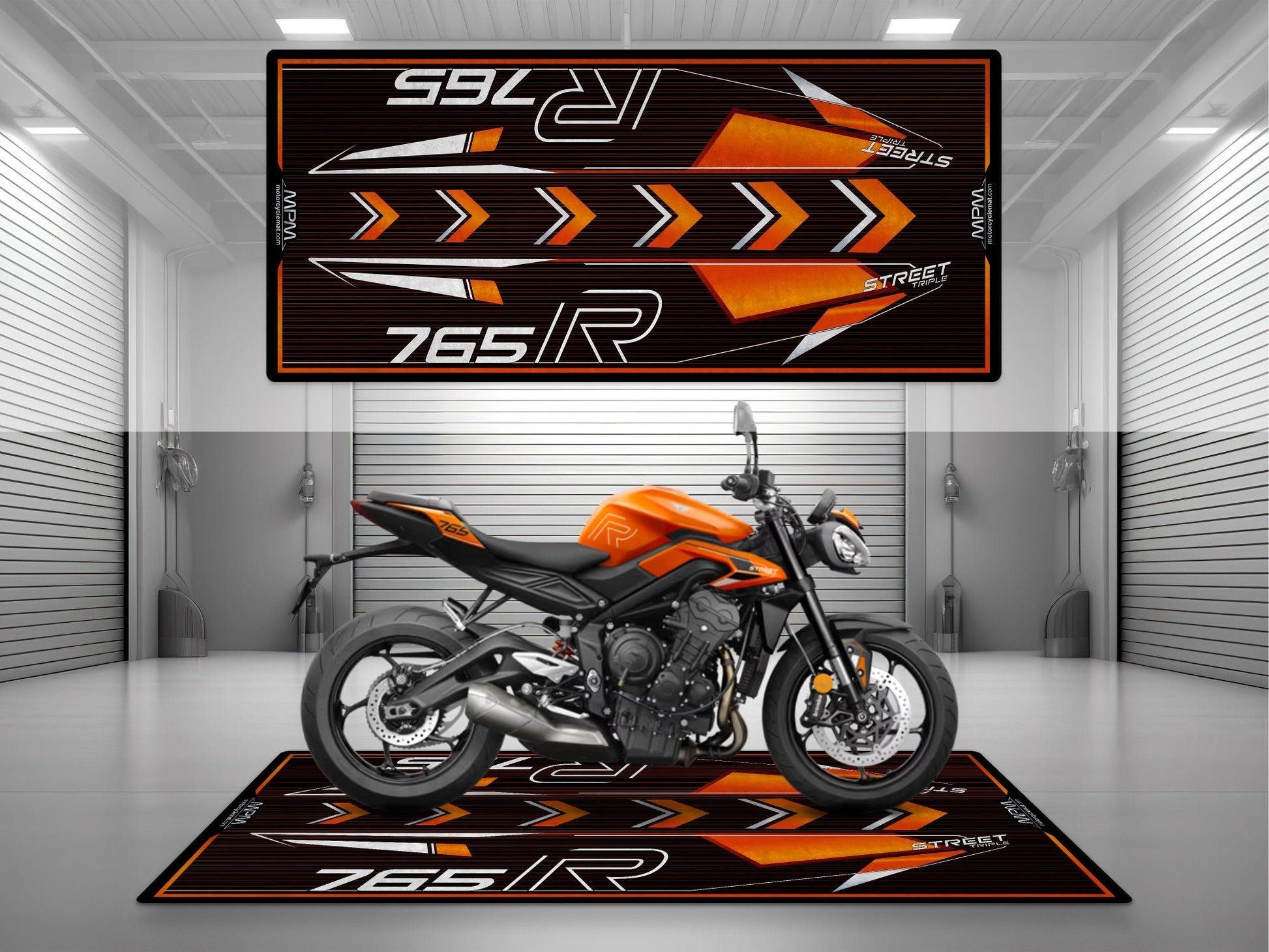 MPM Motorcycle Mat for Street Triple 765 R - U1301 - Howling Moto