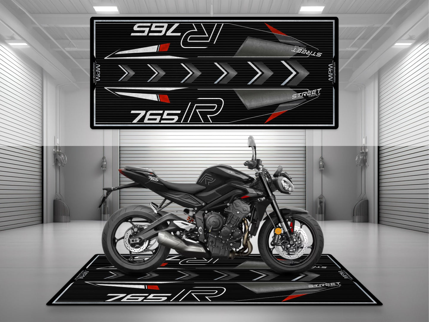 MPM Motorcycle Mat for Street Triple 765 R - U1301 - Howling Moto