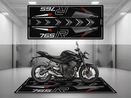 MPM Motorcycle Mat for Street Triple 765 R - U1301 - Howling Moto