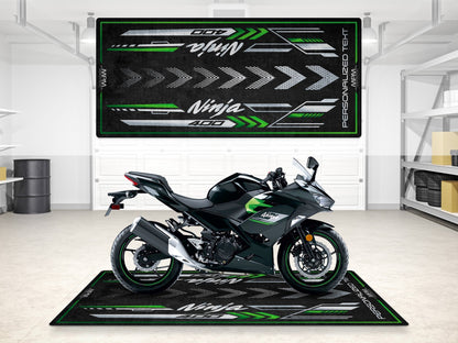 Designed Pit Mat for Kawasaki Ninja 400 Motorcycle - MM7386 - Howling Moto