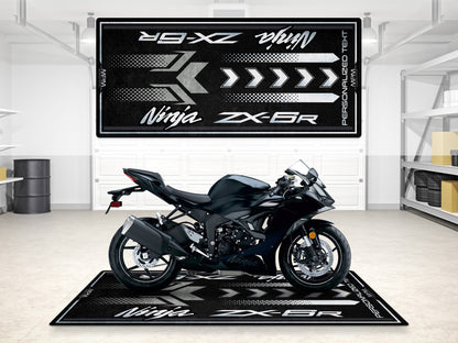 MPM Motorcycle Mat for Kawasaki ZX-6R - MM7395 - Howling Moto