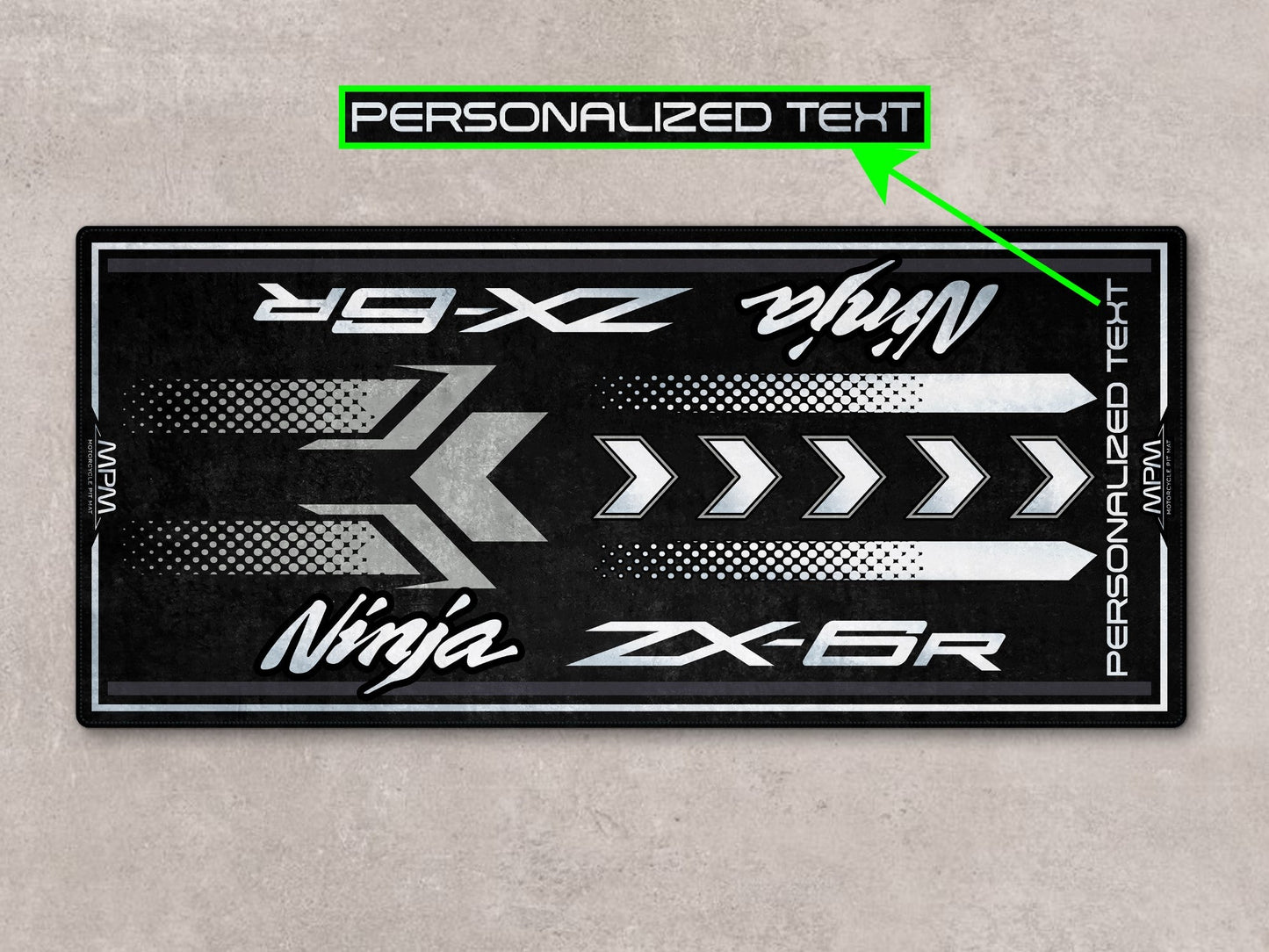 MPM Motorcycle Mat for Kawasaki ZX-6R - MM7395 - Howling Moto