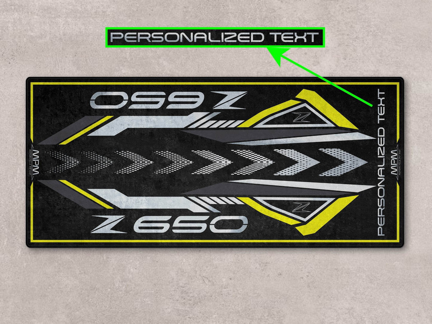 Designed Pit Mat for Kawasaki Z650 Motorcycle - MM7411 - Howling Moto