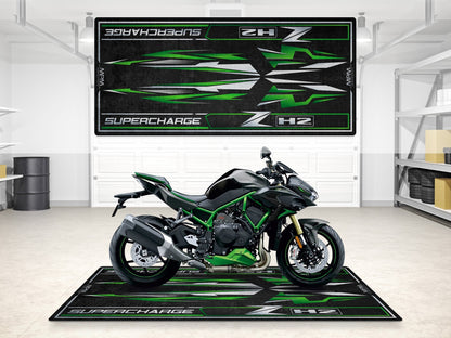 MPM Motorcycle Mat for Kawasaki ZH2 - MM7418 - Howling Moto