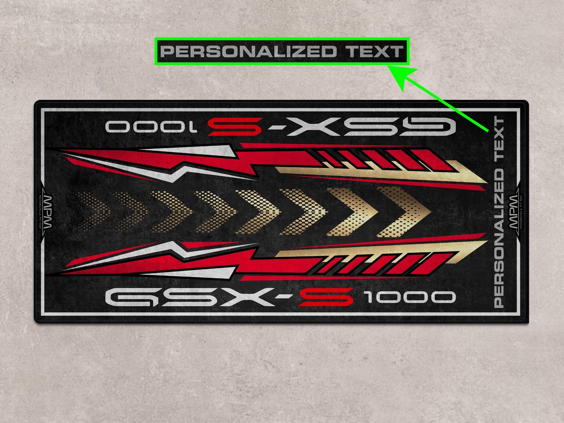Designed Pit Mat for Suzuki GSX-S1000 Motorcycle - MM7364 - Howling Moto