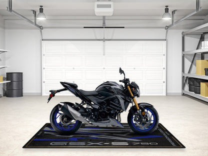 Designed Pit Mat for Suzuki GSX-S750Z Motorcycle - MM7365 - Howling Moto