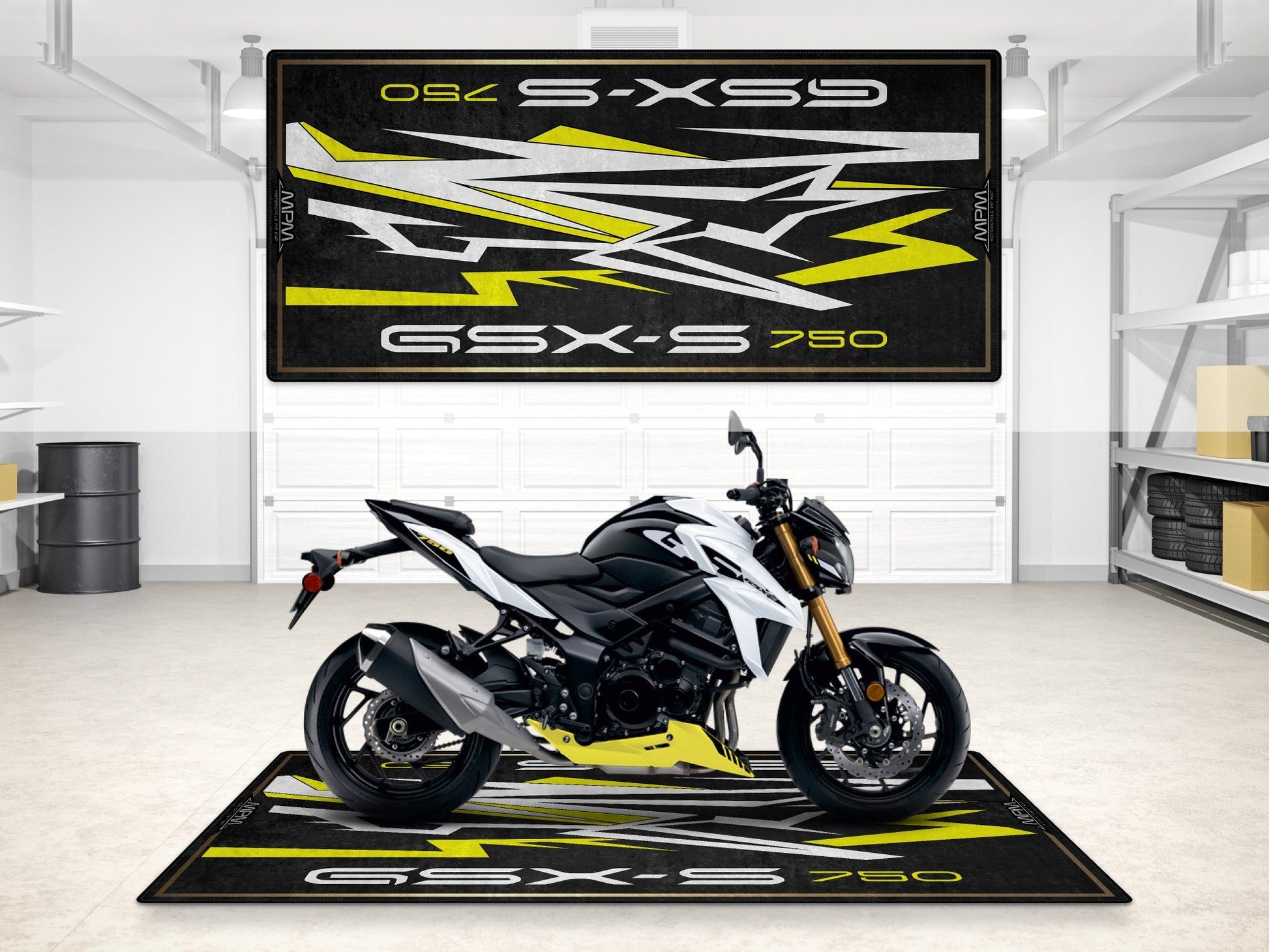 MPM Motorcycle Mat for Suzuki GSX-S750Z - MM7365 - Howling Moto