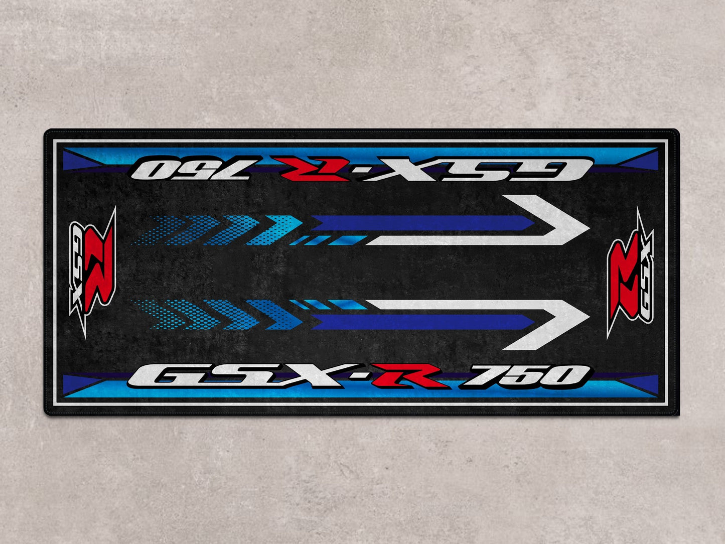 Designed Pit Mat for Suzuki GSX-R750 Motorcycle - MM7356 - Howling Moto