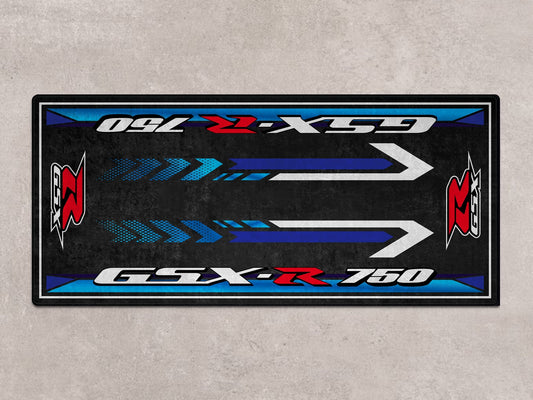 Designed Pit Mat for Suzuki GSX-R750 Motorcycle - MM7356 - Howling Moto