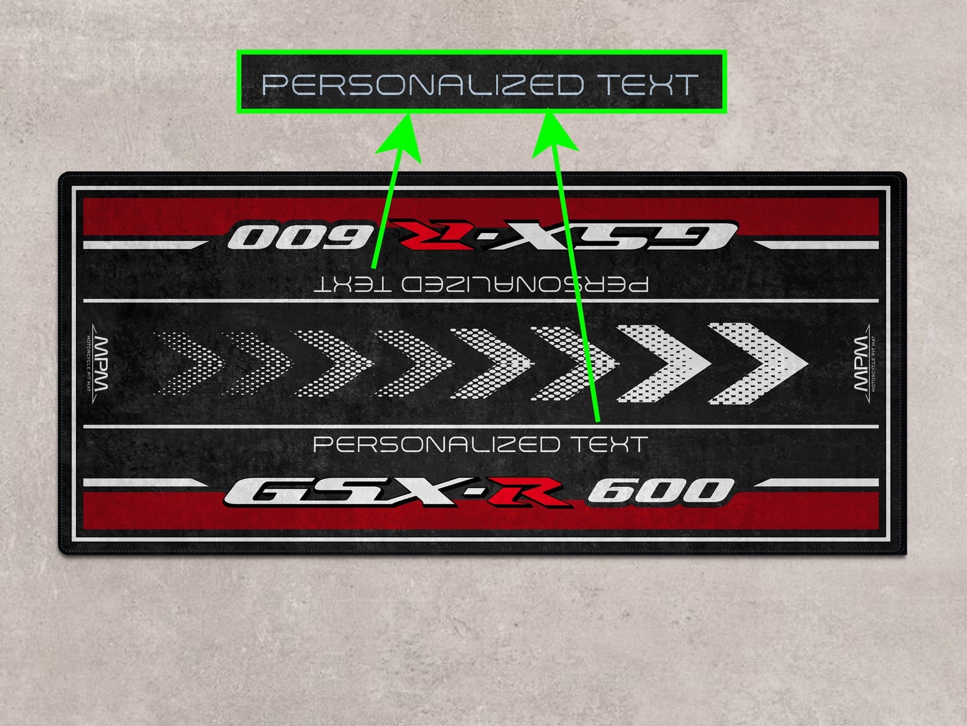 Designed Pit Mat for Suzuki GSX-R600 Motorcycle - MM7358 - Howling Moto