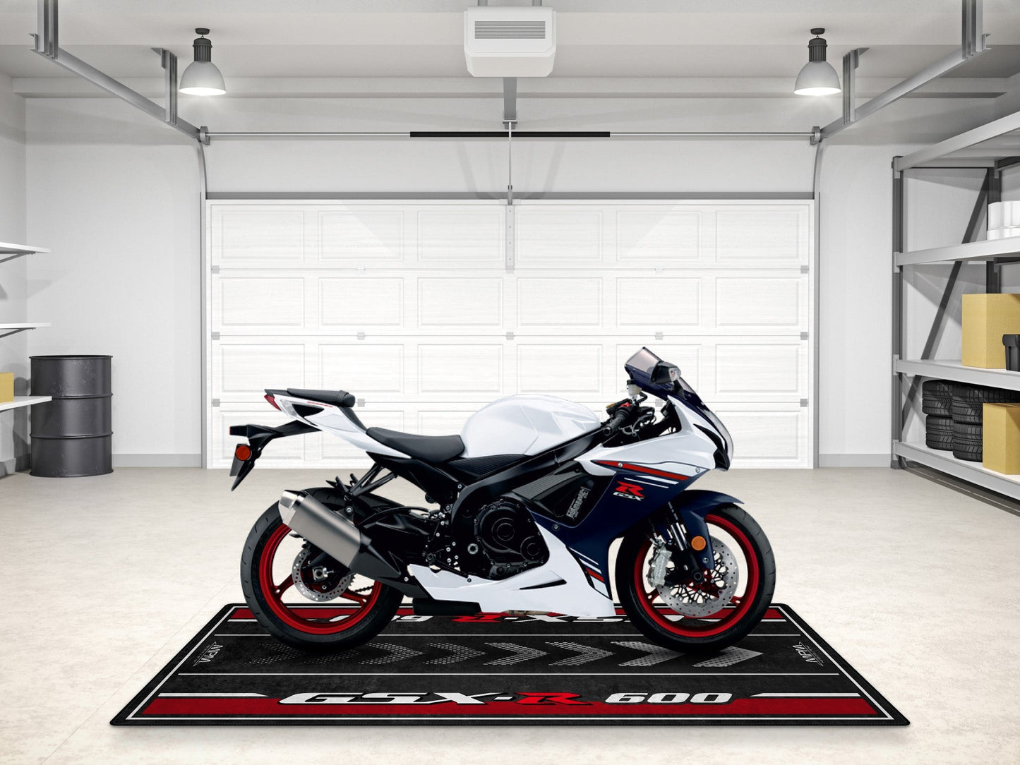 Designed Pit Mat for Suzuki GSX-R600 Motorcycle - MM7358 - Howling Moto