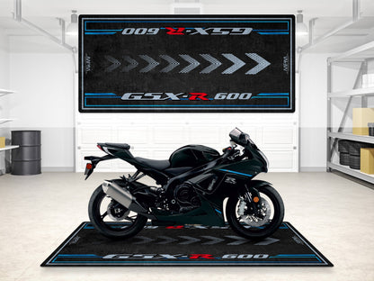 Designed Pit Mat for Suzuki GSX-R600 Motorcycle - MM7358 - Howling Moto
