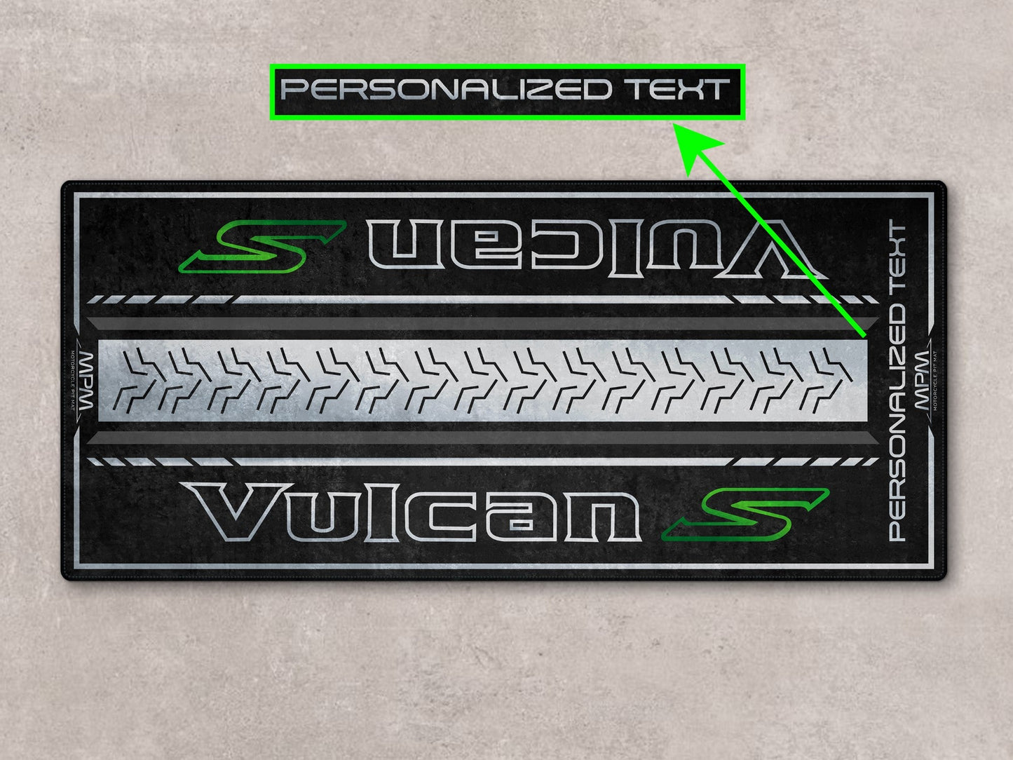 Designed Pit Mat for Kawasaki Vulcan S Motorcycle - MM7424 - Howling Moto