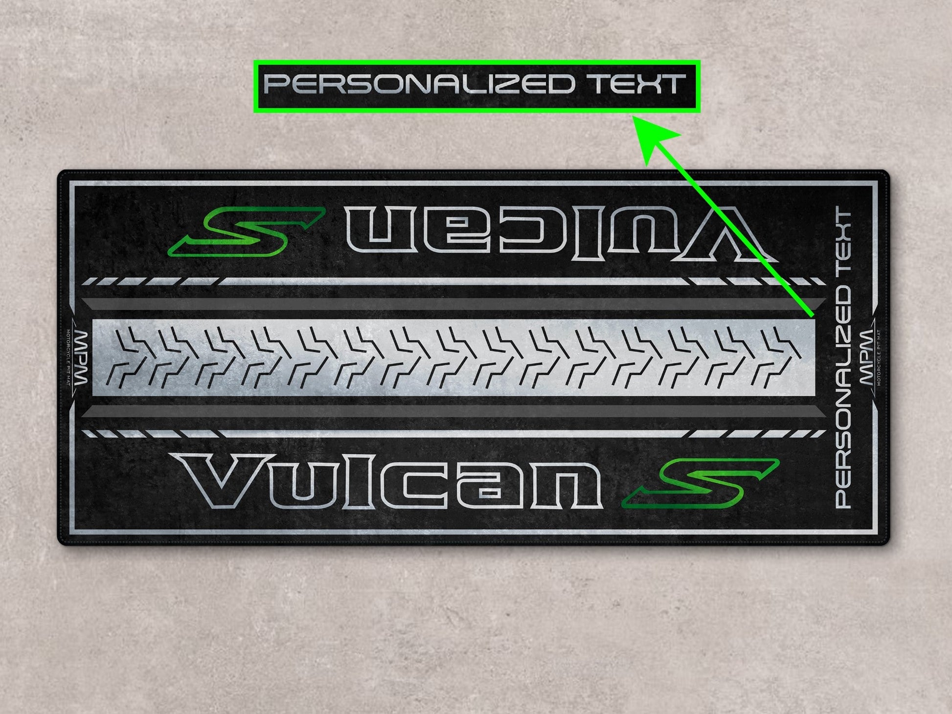 Designed Pit Mat for Kawasaki Vulcan S Motorcycle - MM7424 - Howling Moto