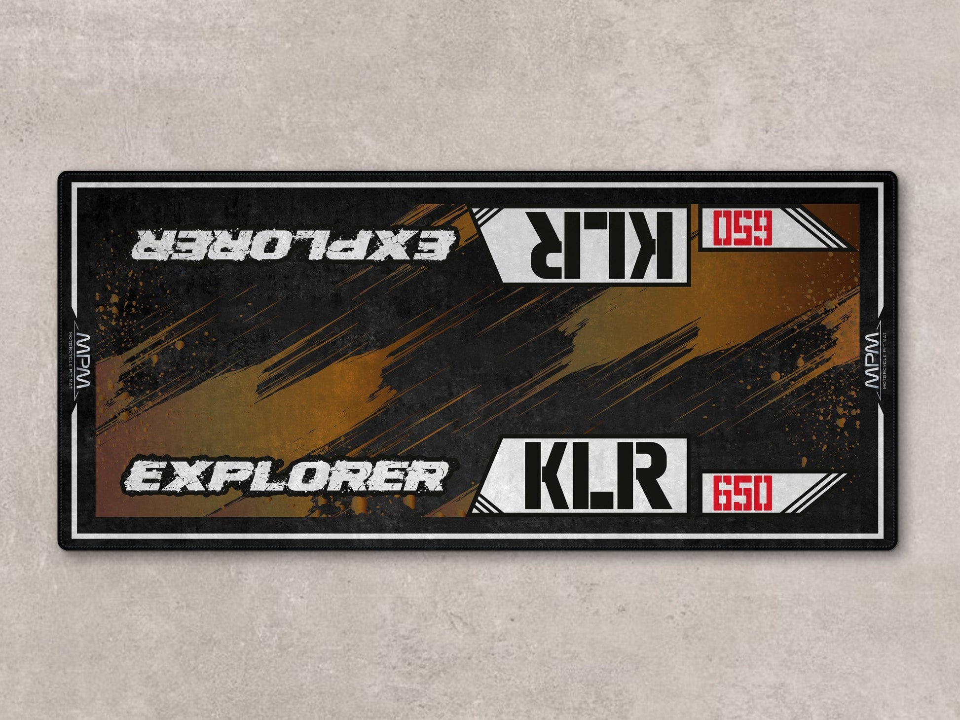 Designed Pit Mat for Kawasaki KLR 650 Motorcycle - MM7431 - Howling Moto