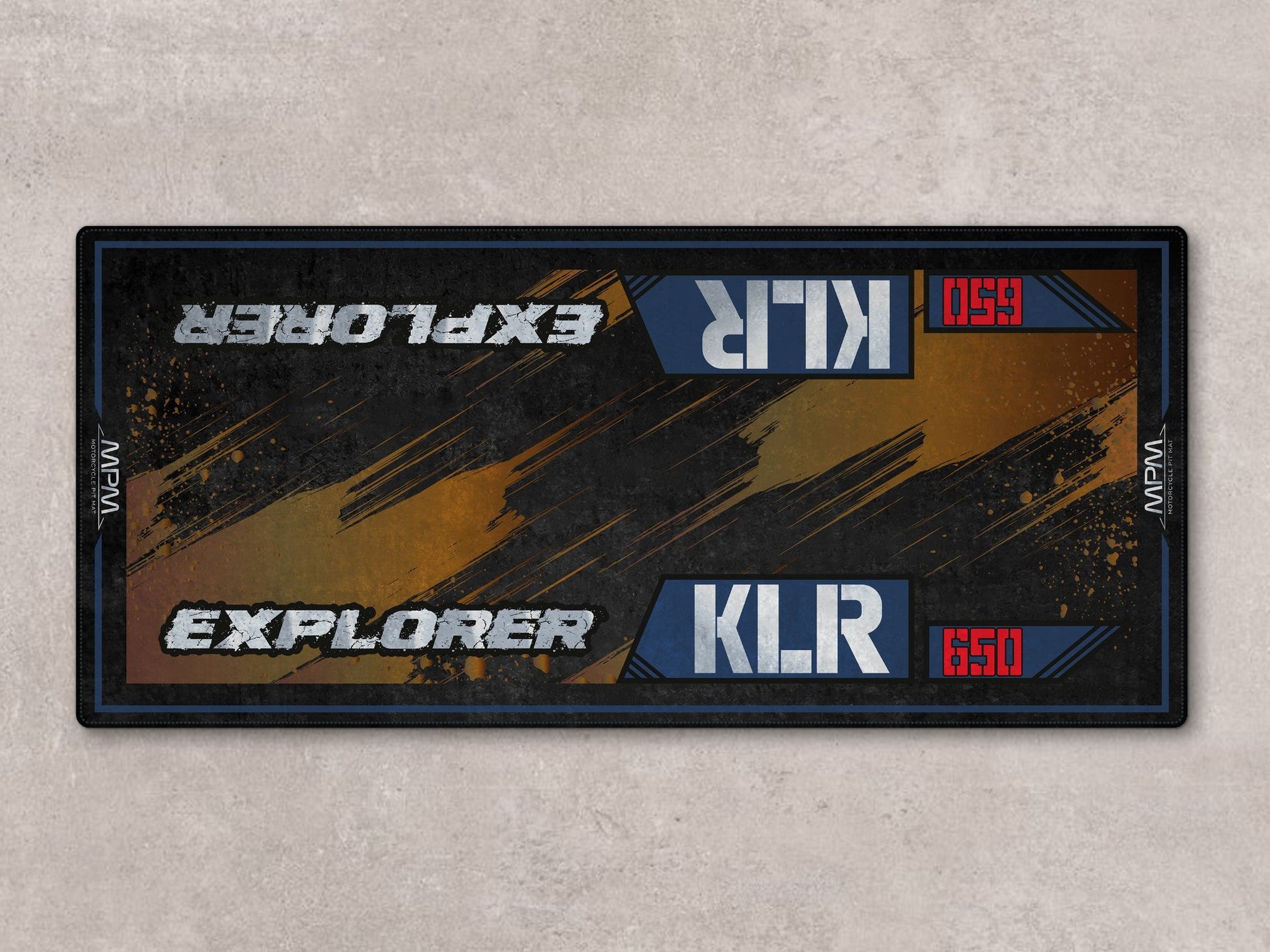 Designed Pit Mat for Kawasaki KLR 650 Motorcycle - MM7431 - Howling Moto