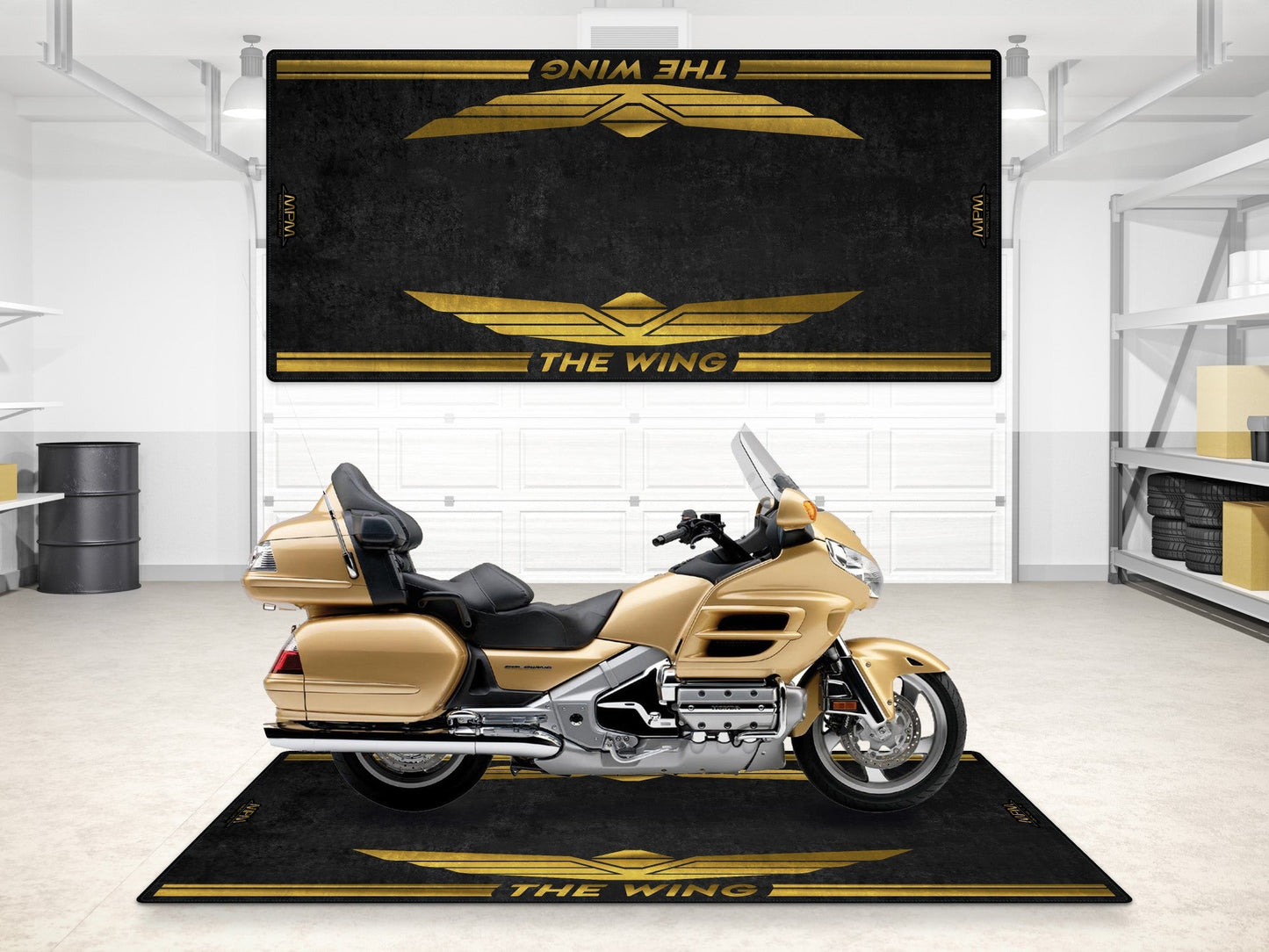 Designed Pit Mat for Honda GoldWing Motorcycle - MM7149 - Howling Moto