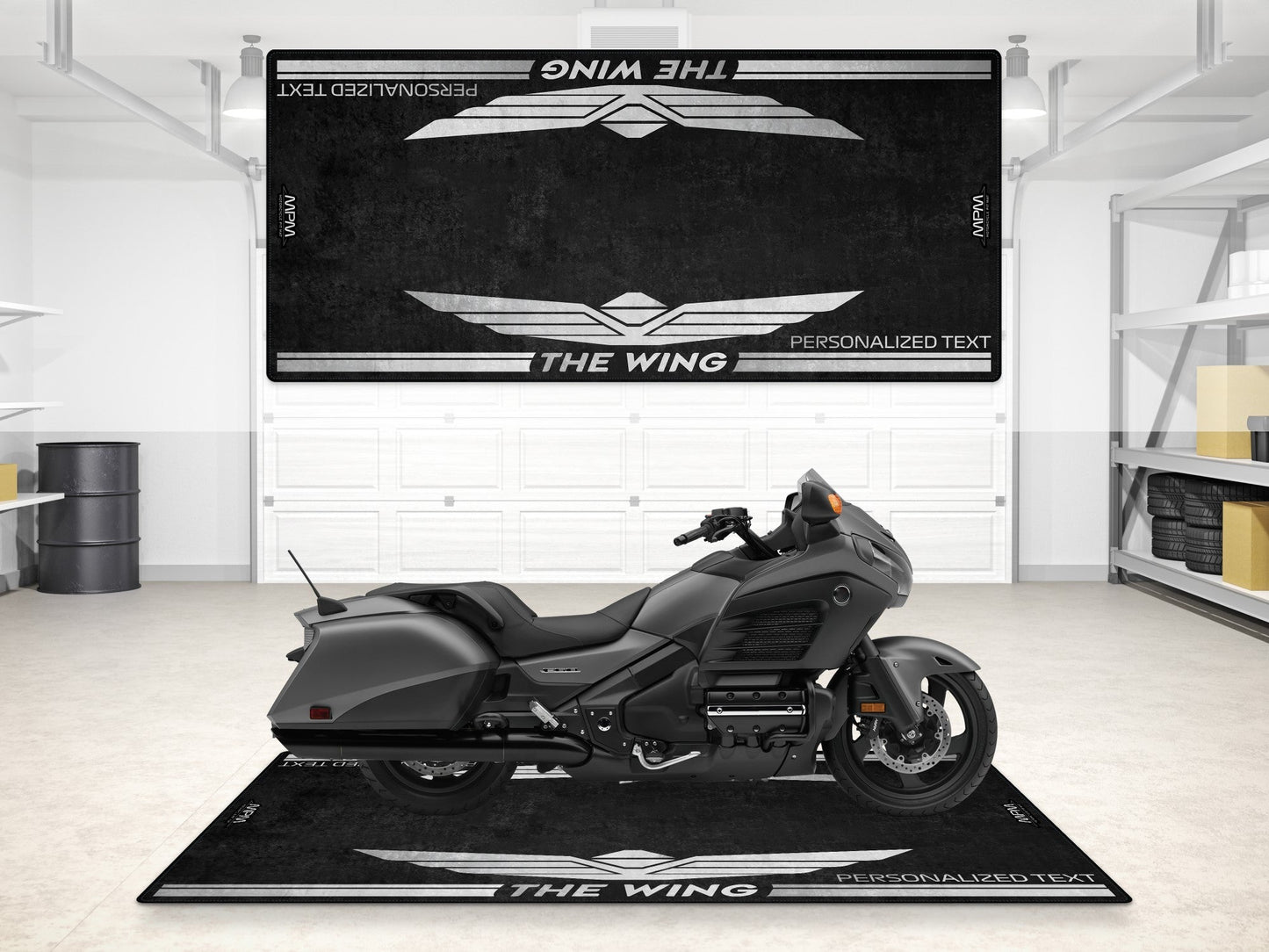 Designed Pit Mat for Honda GoldWing Motorcycle - MM7149 - Howling Moto