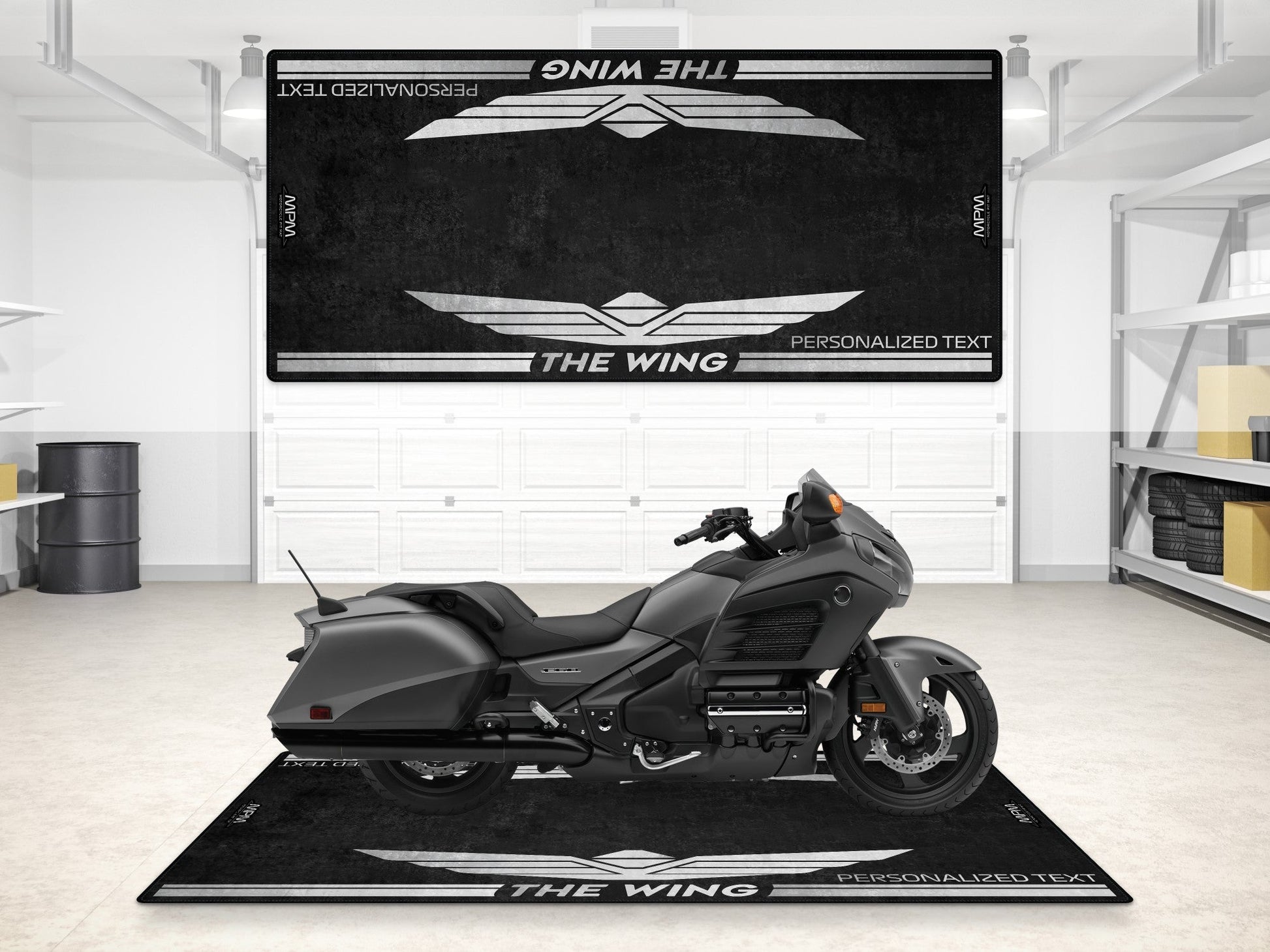 Designed Pit Mat for Honda GoldWing Motorcycle - MM7149 - Howling Moto