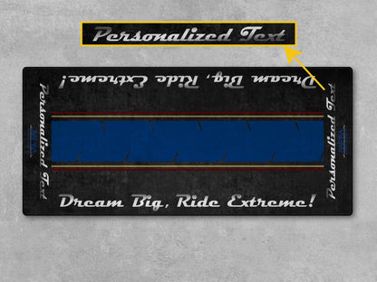Motorcycle Mat For Cruiser Motorcycle "Dream Big, Ride Extreme" - MM7310 - Howling Moto