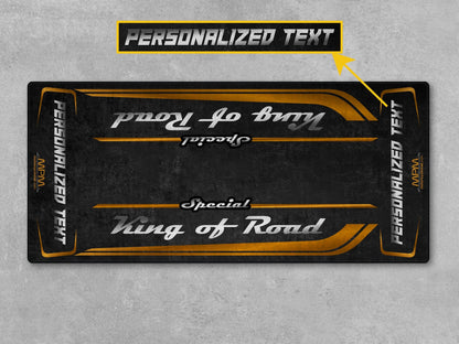 Motorcycle Mat for Cruiser Motorcycle "Special King of Road" - MM7346 - Howling Moto
