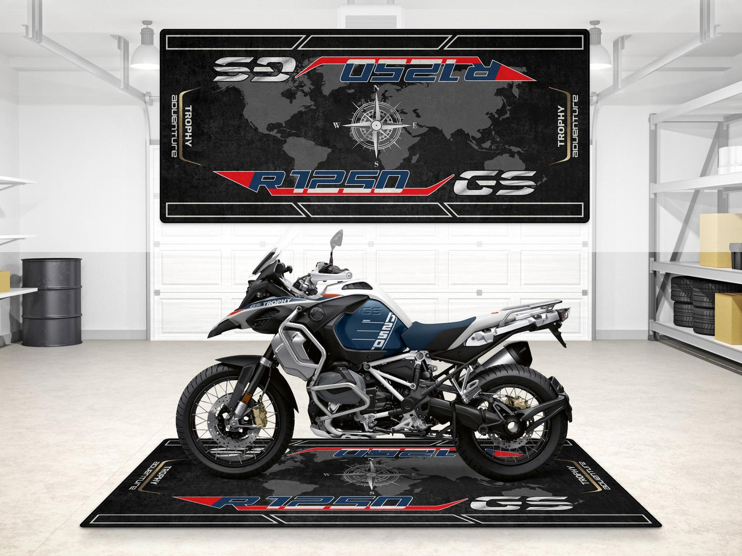 MPM Motorcycle Mat for BMW R1250GS Adventure - MM7247 - Howling Moto