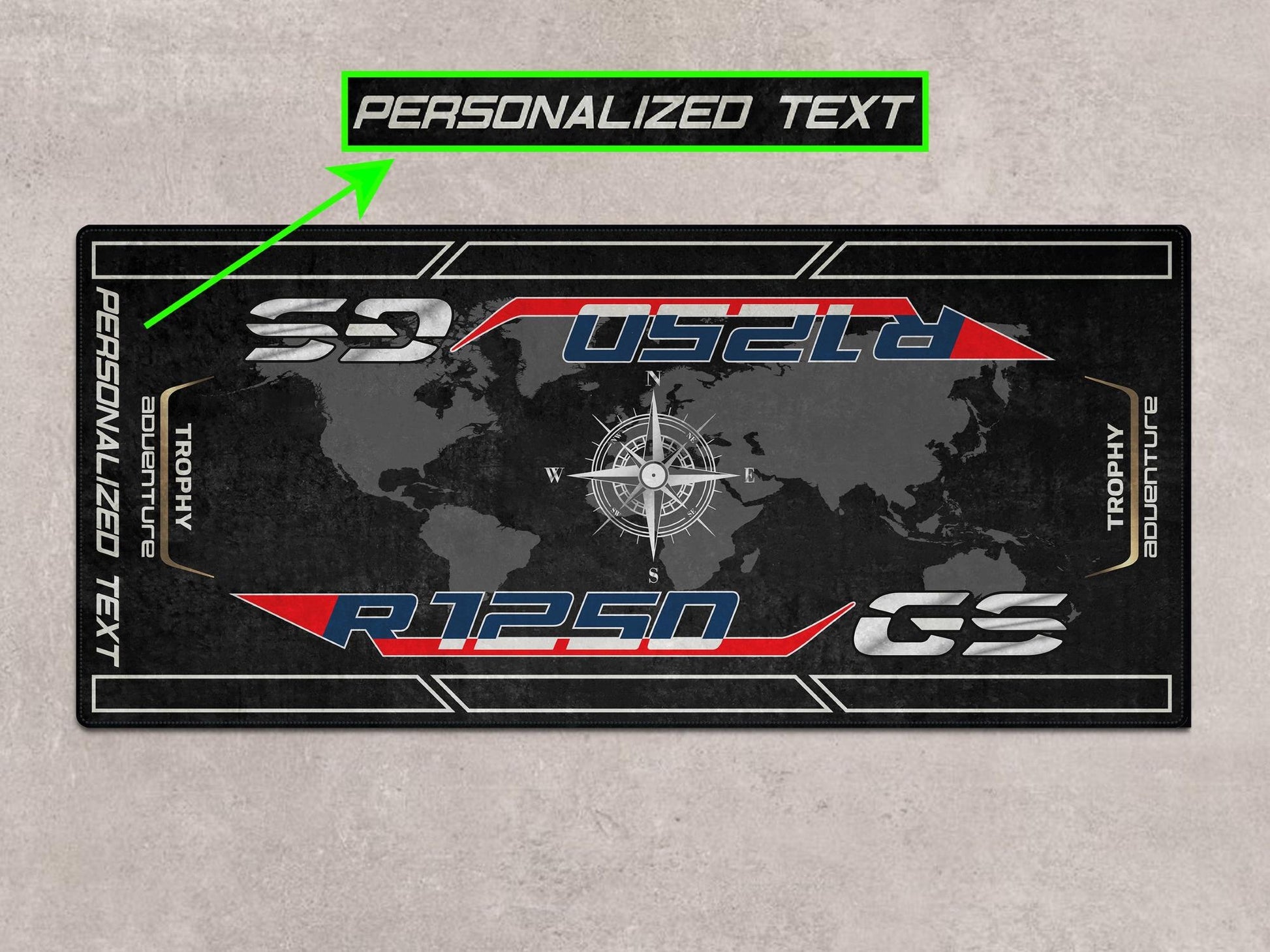 MPM Motorcycle Mat for BMW R1250GS Adventure - MM7247 - Howling Moto