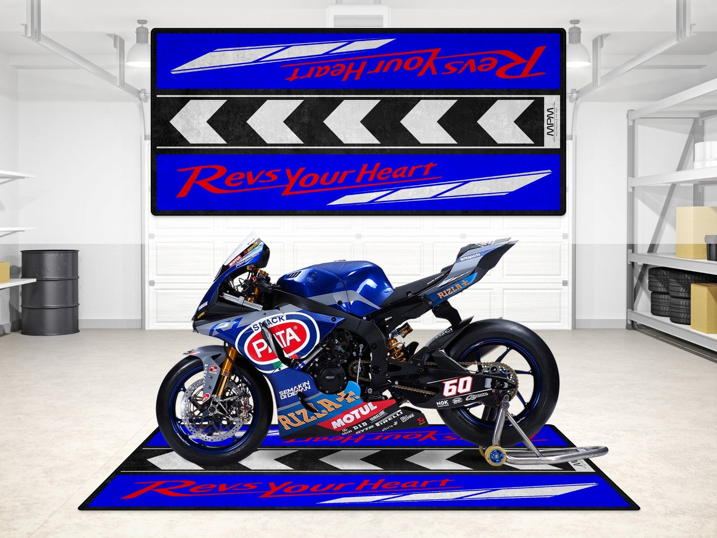 Designed Pit Mat for Yamaha Motorcycle - MM7109 - Howling Moto