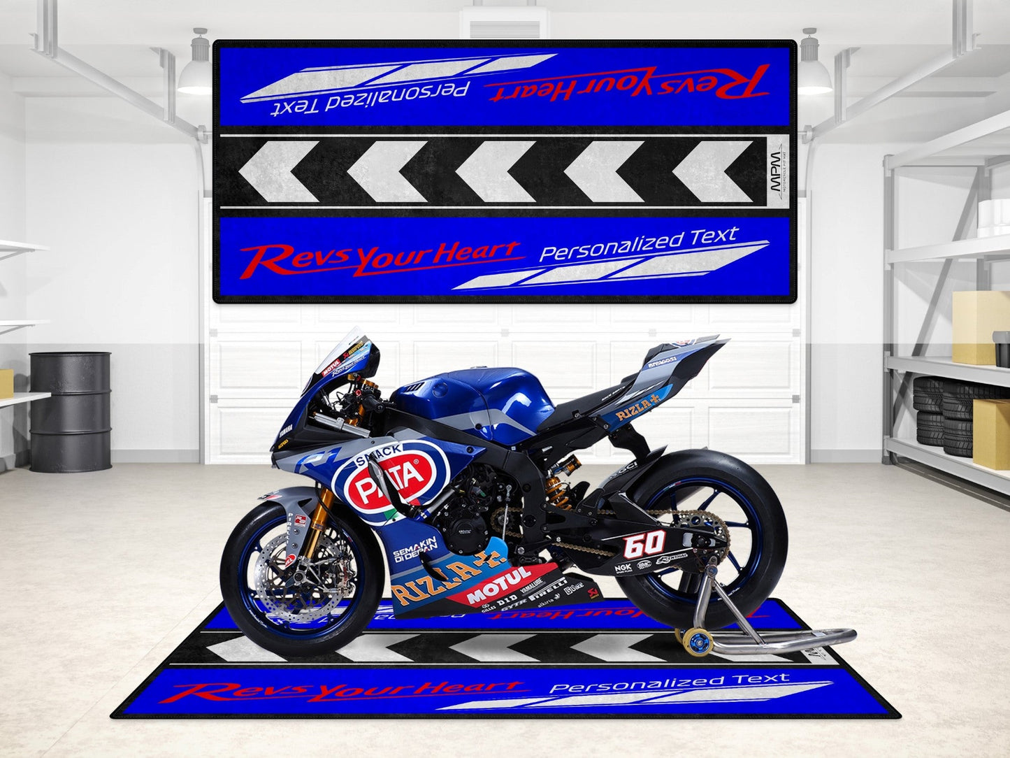 Designed Pit Mat for Yamaha Motorcycle - MM7109 - Howling Moto