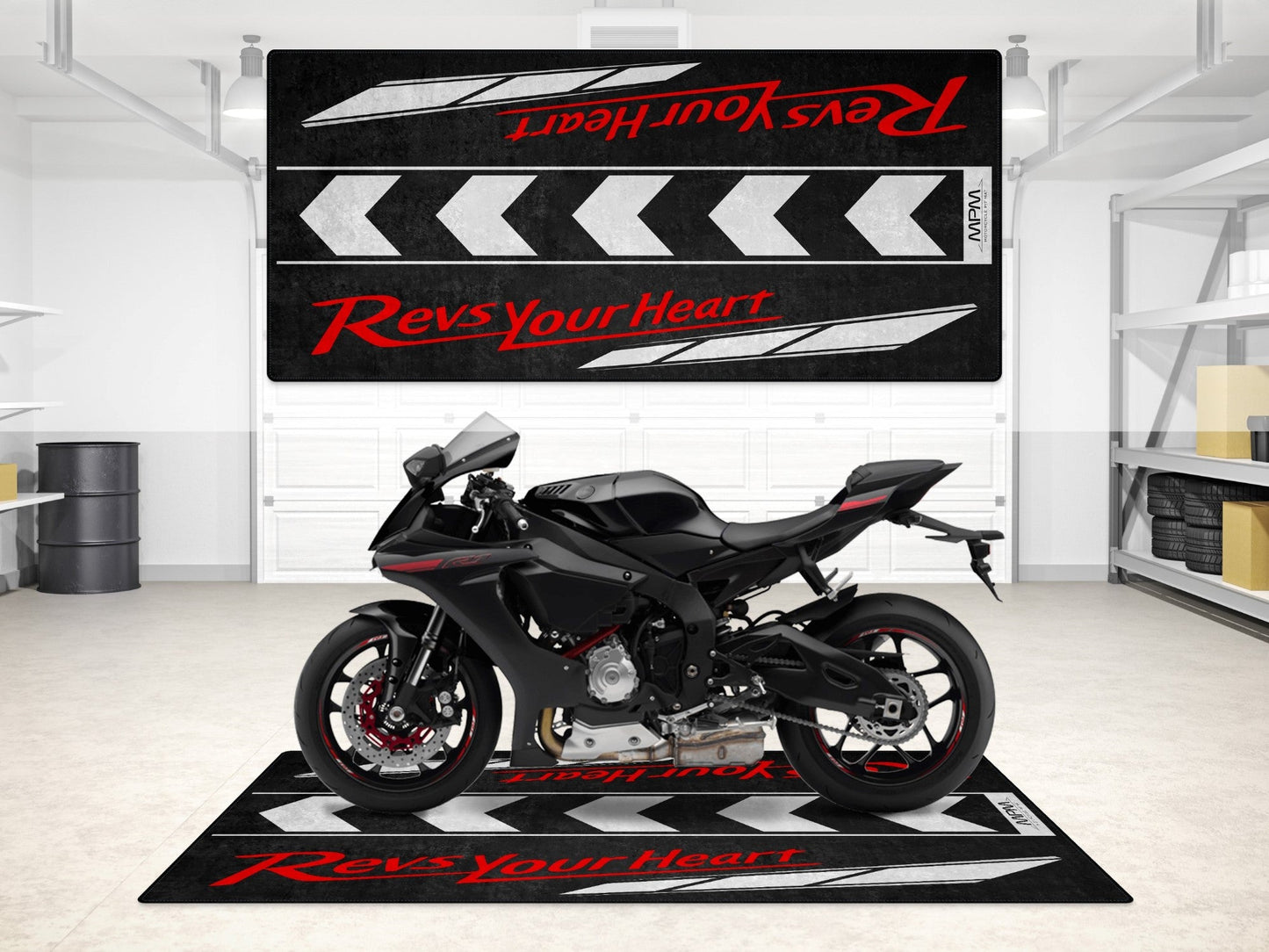 Designed Pit Mat for Yamaha Motorcycle - MM7109 - Howling Moto