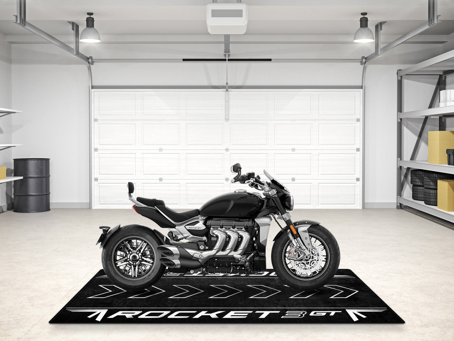 Designed Pit Mat for Rocket 3 GT Models Motorcycle - MM7200 - Howling Moto