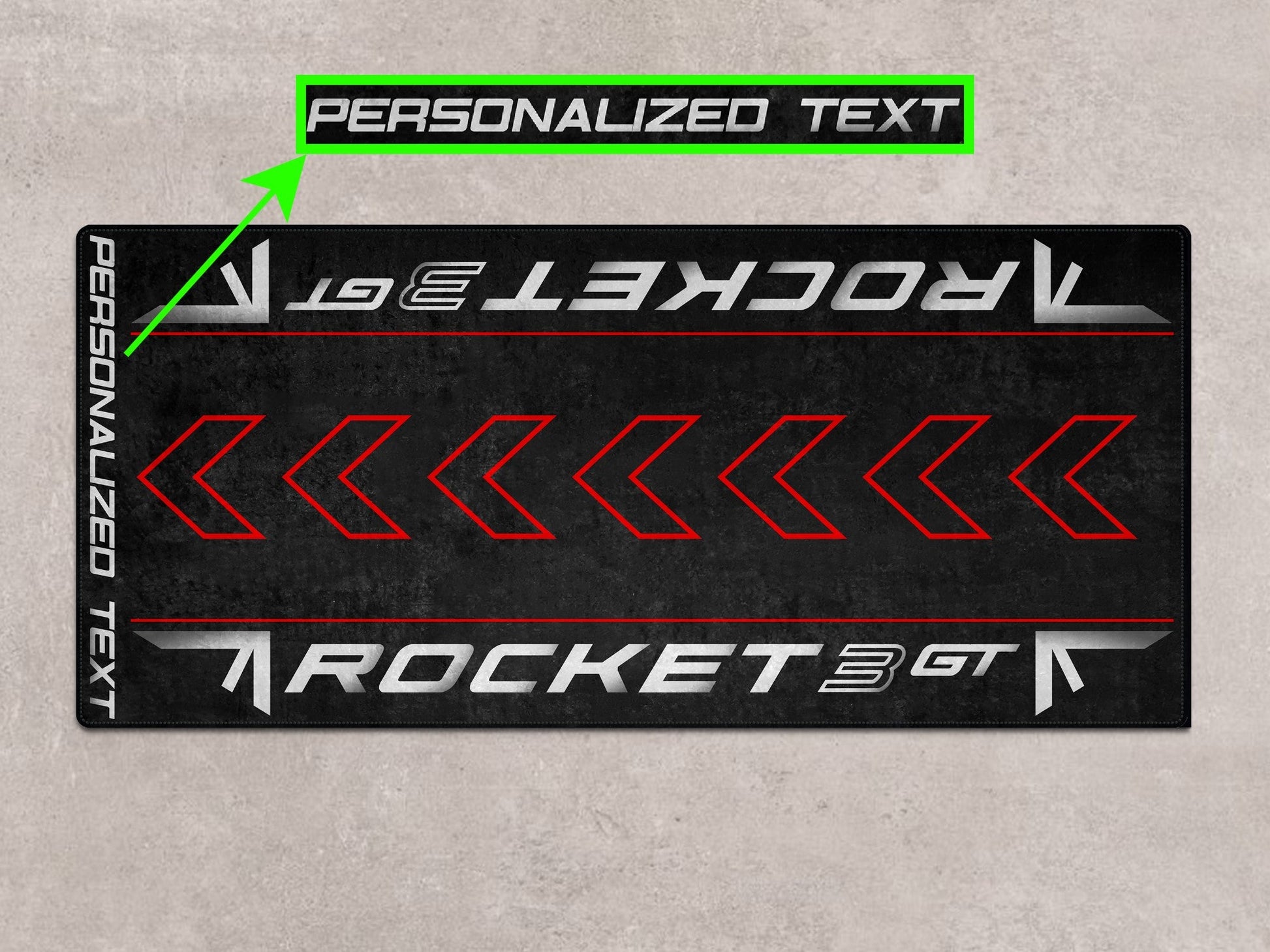 Designed Pit Mat for Rocket 3 GT Models Motorcycle - MM7200 - Howling Moto