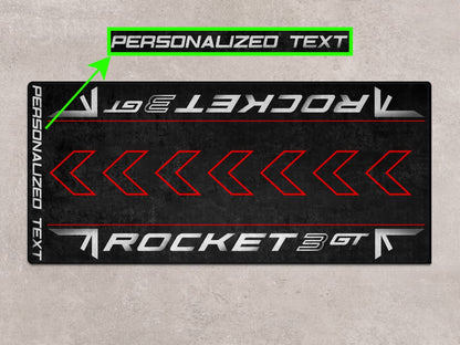 Designed Pit Mat for Rocket 3 GT Models Motorcycle - MM7200 - Howling Moto