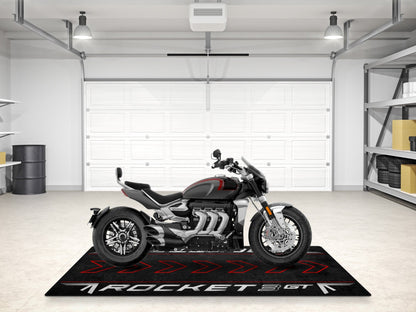Designed Pit Mat for Rocket 3 GT Models Motorcycle - MM7200 - Howling Moto