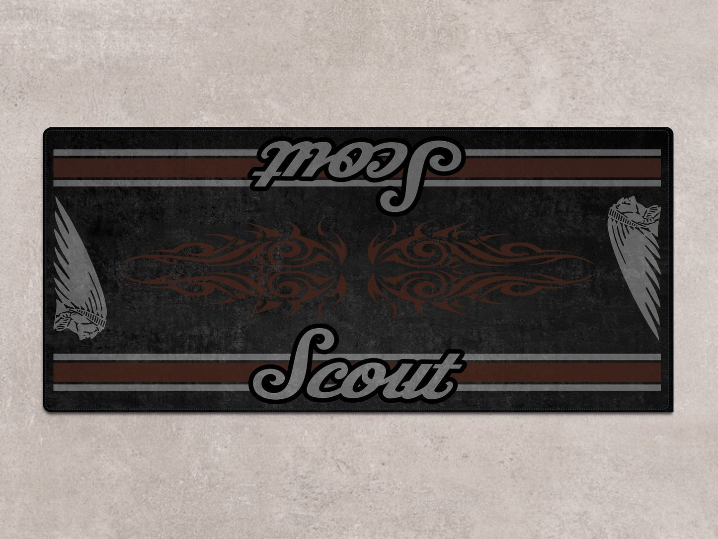 Designed Pit Mat for Indian Scout Bobber Motorcycle - MM7321 - Howling Moto