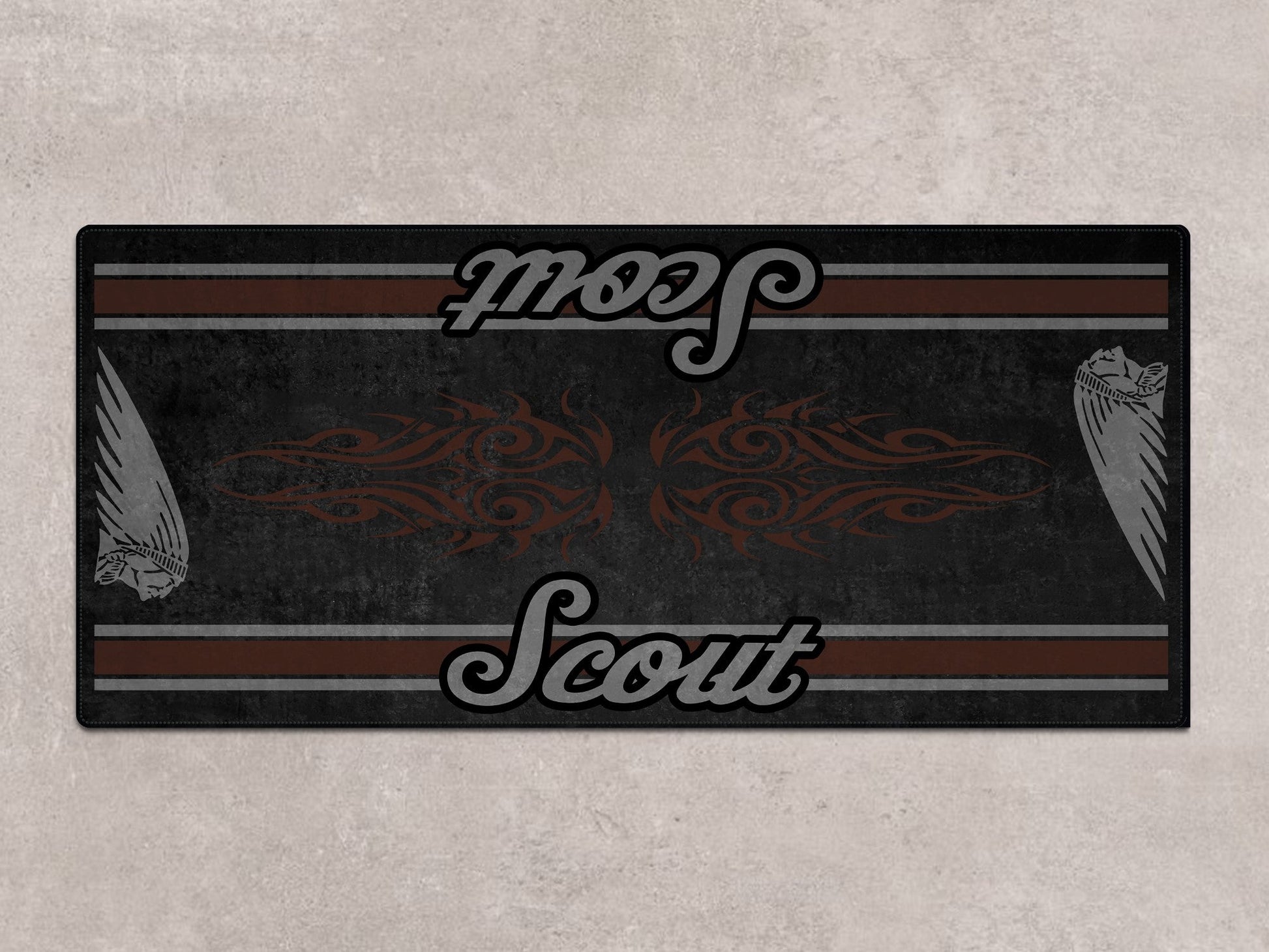 Designed Pit Mat for Indian Scout Bobber Motorcycle - MM7321 - Howling Moto