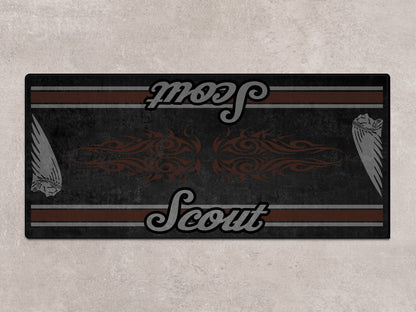 Designed Pit Mat for Indian Scout Bobber Motorcycle - MM7321 - Howling Moto