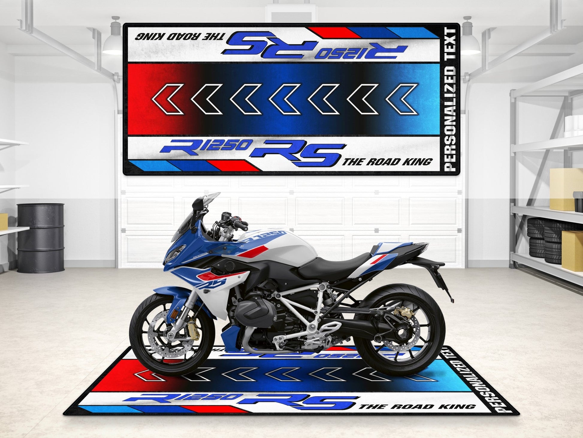 Designed Pit Mat for BMW R1250 RS Motorcycle - MM7160 - Howling Moto