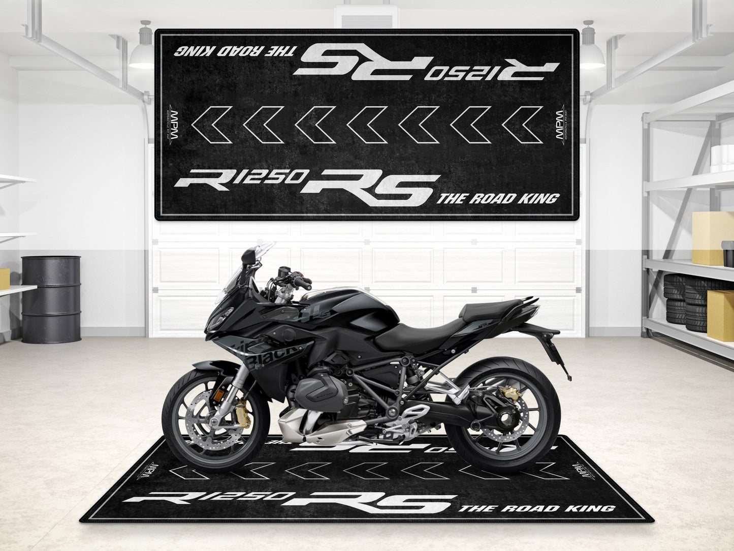 Designed Pit Mat for BMW R1250 RS Motorcycle - MM7160 - Howling Moto