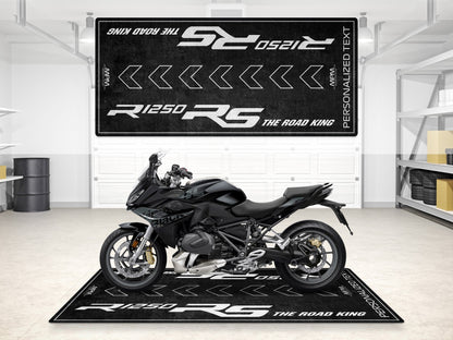 Designed Pit Mat for BMW R1250 RS Motorcycle - MM7160 - Howling Moto