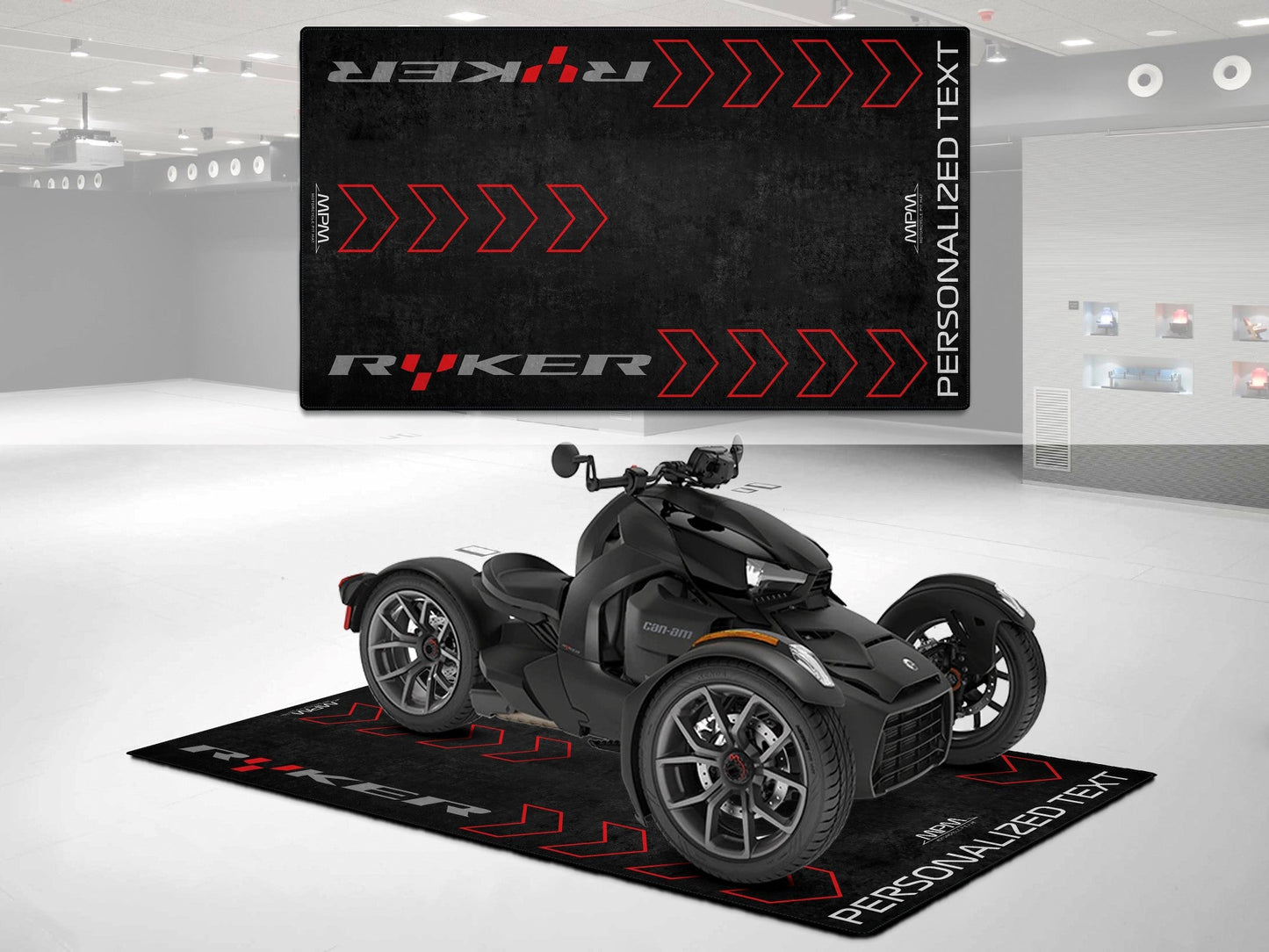 Designed Pit Mat for Can-Am Ryker Motorcycle - MM7221 - Howling Moto