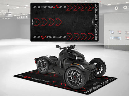 Designed Pit Mat for Can-Am Ryker Motorcycle - MM7221 - Howling Moto
