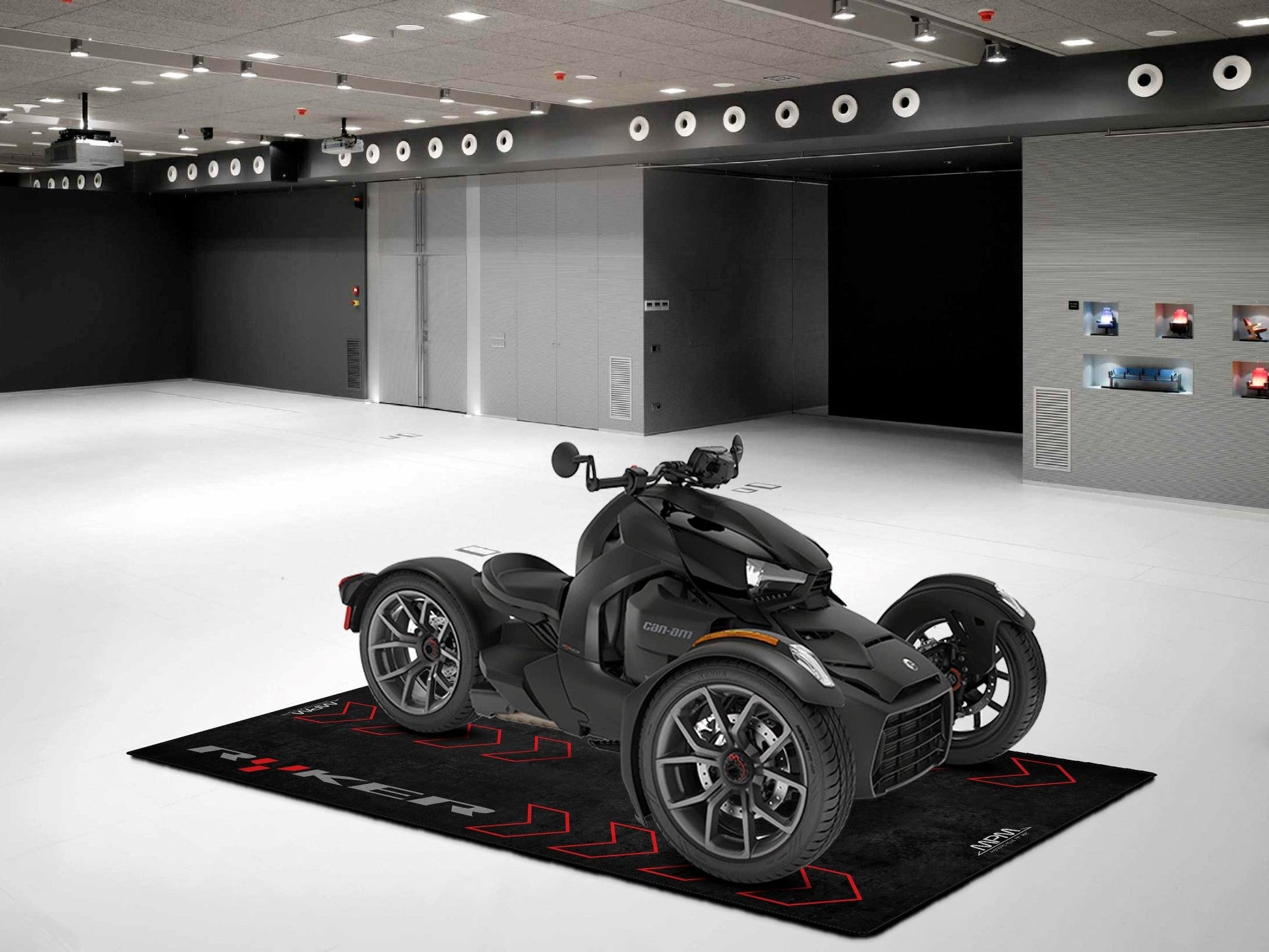 Designed Pit Mat for Can-Am Ryker Motorcycle - MM7221 - Howling Moto